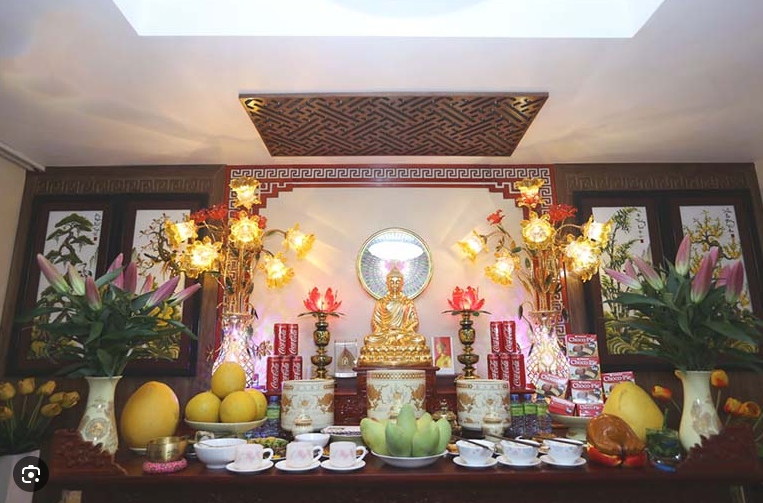 bàn thờ đức phật